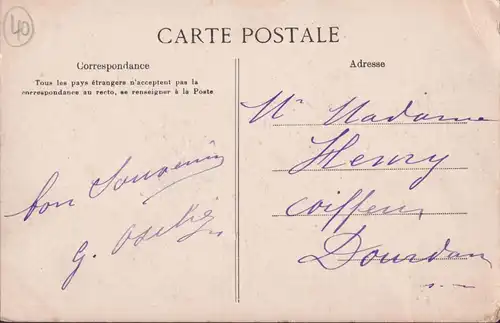 CPA Laon, Vue prise de la Gare, postal envoié 1906
