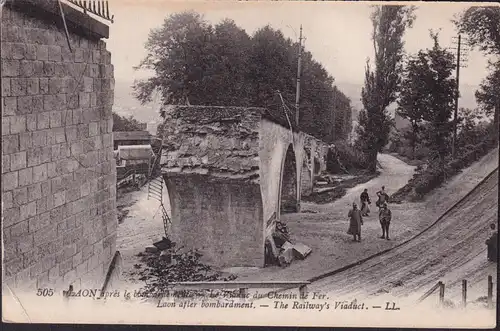 CPA Laon, Le Viaduc du Chemin dé Fer, poste non envoyée
