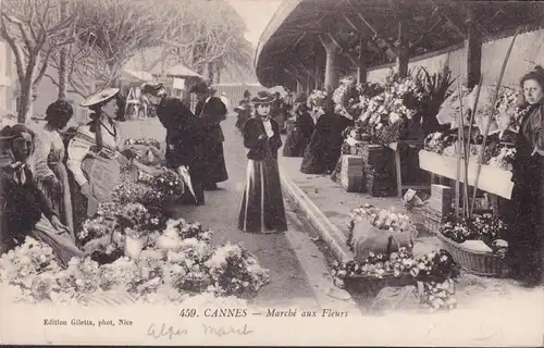 CPA Cannes, Marché aux Fleurs, ungelaufen