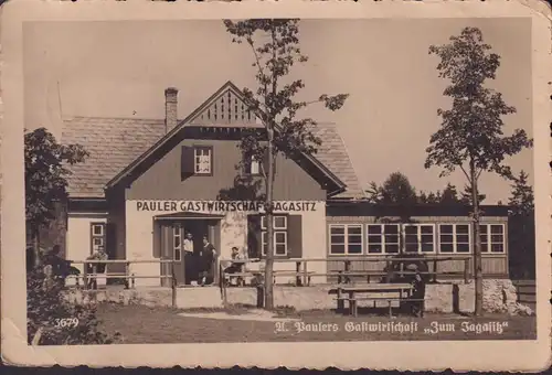 AK Muggendorf, Pauler Gastwirtschaft, Zum Jagasitz, gelaufen 1937