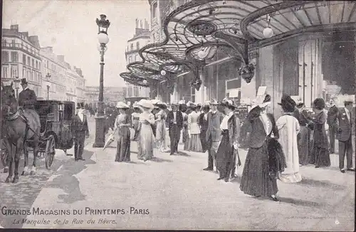 CPA Paris, Magasins du Printemps, Le Marquise de la Rue du Havre, ungelaufen