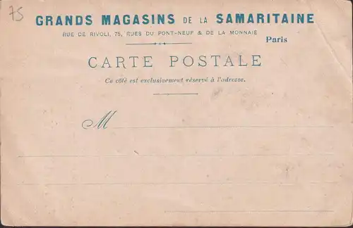 CPA Paris, La sainte Chapelle, Grands Magasins de la Samaritaine, ungelaufen