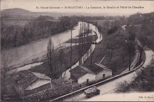 CPA Saint Martory, La Garonne, le Moulin et Défilé de l' Escalère, ungelaufen