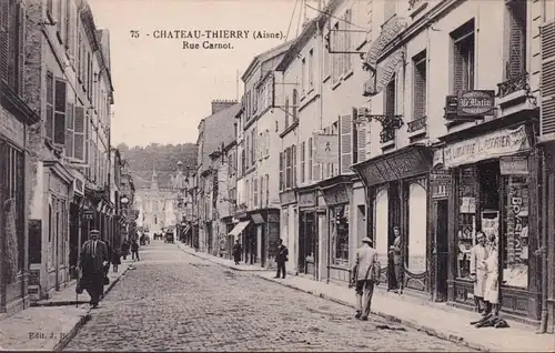 CPA Château Thierry, Rue Carnot, gelaufen 1927