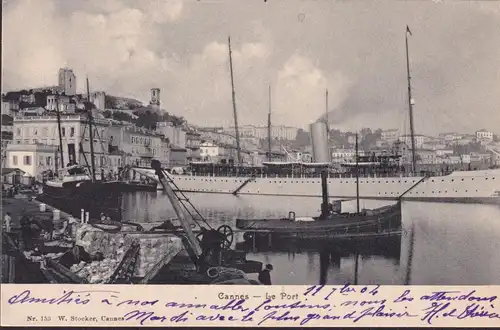 CPA Cannes, Le Port, ungelaufen, datiert 1902