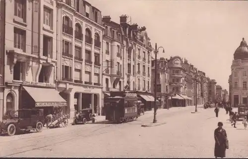 CPA Reims, Place du Palais de Justice, Rue Carnot, Tramway, ungelaufen