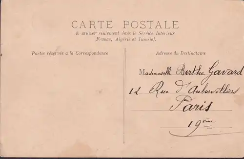 CPA Reims, Fontaine Godinot, gelaufen 1904