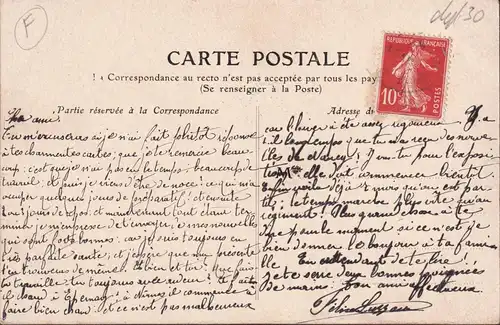 CPA Souvenir de Nîmes, gelaufen