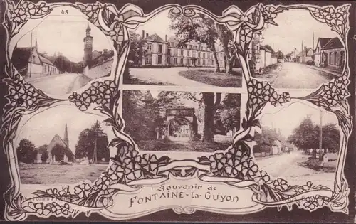 CPA Souvenir de Fontaine la Guyon, ungelaufen