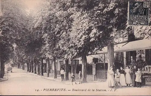 CPA Pierrefitte sur Seine, Boulevard de la Station, gelaufen 1932