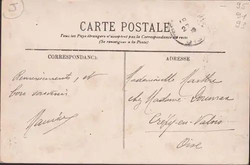 CPA Epinay sur Seine, La Glacière, gelaufen 1909
