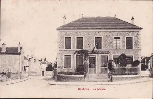 CPA Coubron, La Mairie, ungelaufen