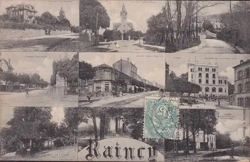 CPA Souvenir du Raincy, Avenue deu Chemin, Petites Familles, Avenue de Livry, gelaufen 1907