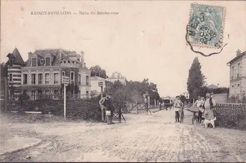 CPA Le Raincy, Halte du Rendez-vous, gelaufen 1904