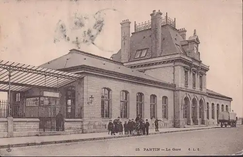 CPA Pantin, La Gare, gelaufen