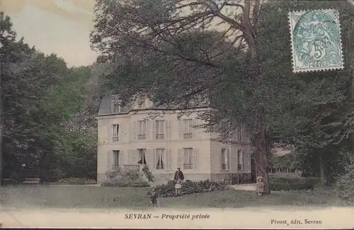 CPA Sevran, Propriété privée, gelaufen