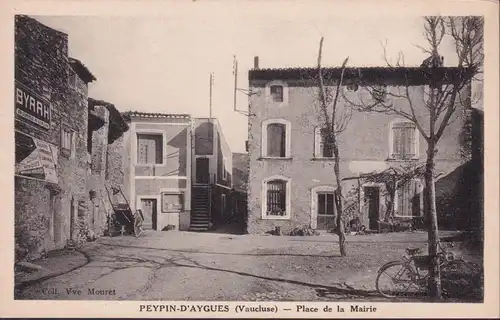 CPA Peypin d’Aigues, Place de la Mairie, Byrrh Vin Généreux Qiunquina, ungelaufen