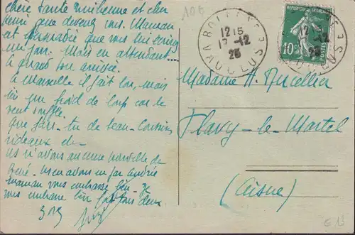 CPA Bollène, La Grande Fontaine, gelaufen 1925