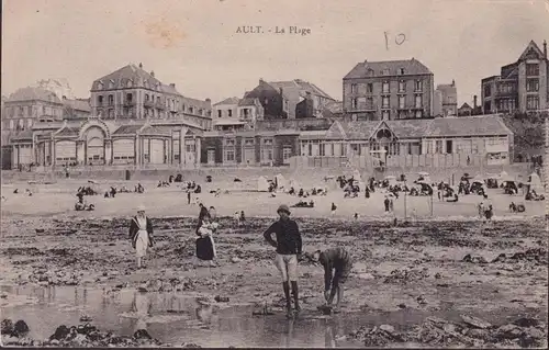 CPA Ault, La Plage, ungelaufen