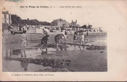 CPA Crotoy Les Forts de sable, gelaufen 1905