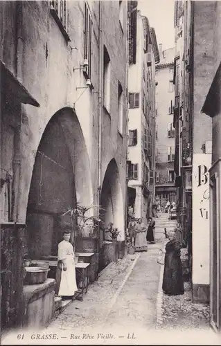 CPA Grasse, Rue Rêve Vieille, ungelaufen