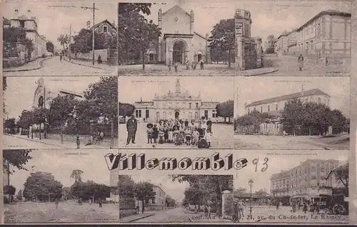 CPA Villemomble, La Halle, La Grand Rue, La Mairie, ungelaufen