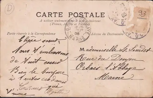 CPA Noisy le Sec, Ponts du Chem de Fer, gelaufen 1905