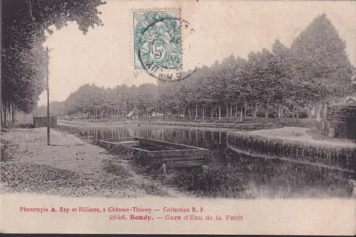 CPA Bondy, Gare d'Eau de la Forêt, gelaufen