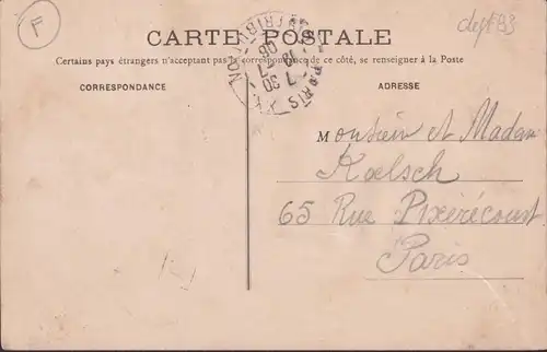 CPA Montfermeil, Les Coudreaux, Route des Coudreaux, Ferrains depuis 0-75, gelaufen 1906