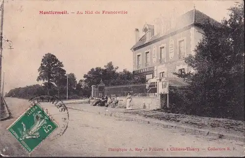 CPA Montfermeil, Au Nid de Franceville, gelaufen