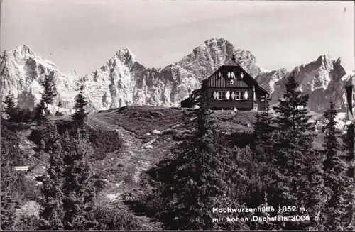 AK Rohrmoos Untertal, Hochwurzenhütte mit hohen Dachstein, ungelaufen