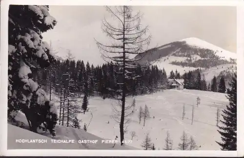 AK Hochlantsch, Teichalpe, Gasthof Pierer, Mehrfachfrankatur, gelaufen 1958