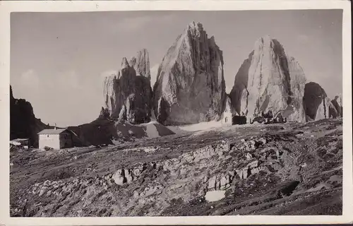 AK Bolzano ( Bozen ), Gruppo delle Dolomiti, Tre Cime di Lavaredo, gelaufen 1934