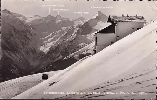 AK Zell am See, Schmittenhöhe, Seilbahn, gelaufen 1954