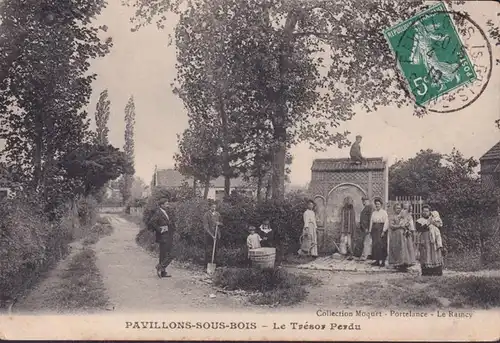 CPA Pavillon sous Bois, Le Trésor Perdu, en 1910