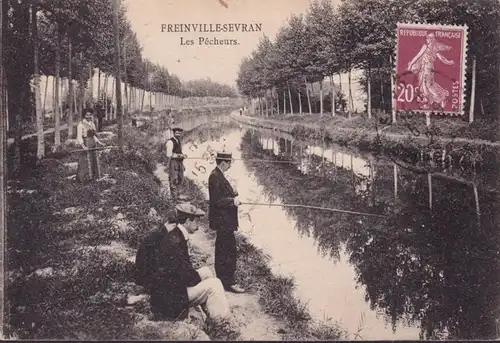 CPA Freinville-Sevran, Les Pécheurs, gelaufen 1925