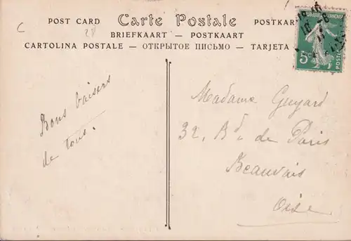 CPA Chartres, La Porte Guillaume, gelaufen 1911