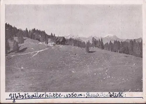 AK Göstling an der Ybbs, Ybbstalerhütte, gelaufen 1950