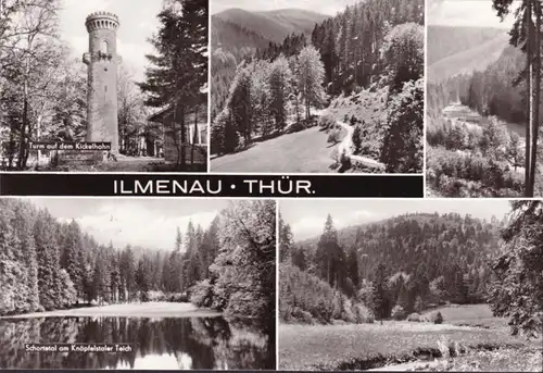 AK Ilmenau, Turm, Kickelhahn, Schortetal, gelaufen 1983