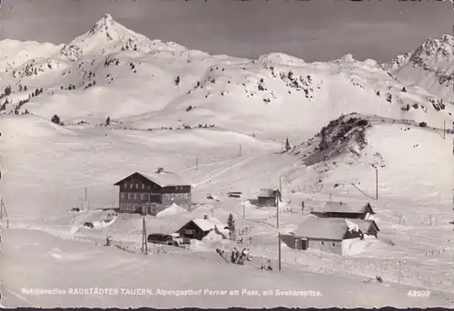 AK Radstädter Tauern, Alpengasthof Perner, Seekarspitze, gelaufen 1956