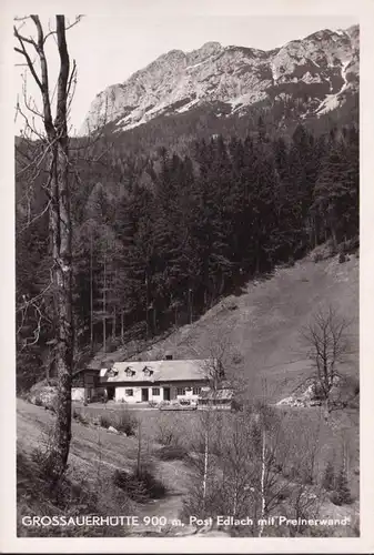 AK Lunz am See, Grossauer Hütte, Edlach, Preinwand, couru en 1934