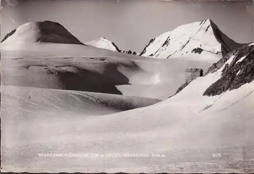 AK Vent, Brandenburgerhaus gegen Weisskugel, gelaufen 1954