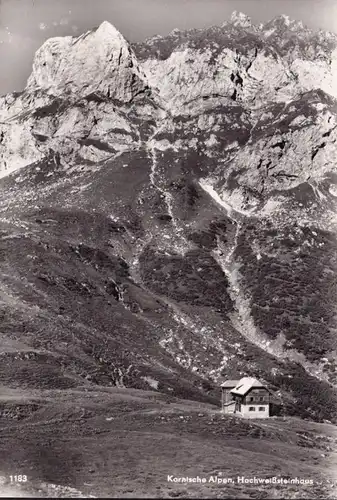 AK St. Lorenzen, Maison de pierre de haute couleur, Alpes carniques, incurvée
