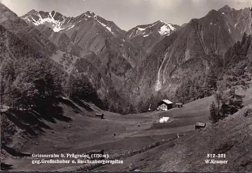 AK Prägraten, Griesseralm, Großschober, Reichenbergerspitze, ungelaufen