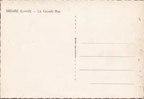 CP Briare, La Grande Rue, ungelaufen