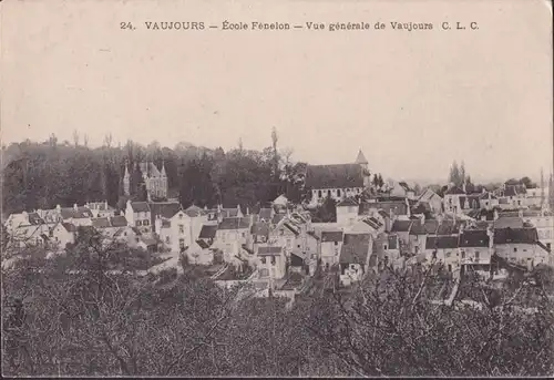 CPA Vaujours, École Fénelon, Vue générale de Vaujours, gelaufen 1905