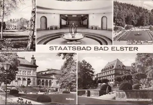 AK Bad Elster, source de marie, Kurhaus, salle de bains, couru 1977