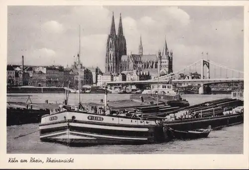 AK Köln, Rheinansicht, Frachtschiff Wiking, ungelaufen