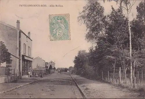 CPA Pavillons sous Bois, Allée Mollie, non roulés