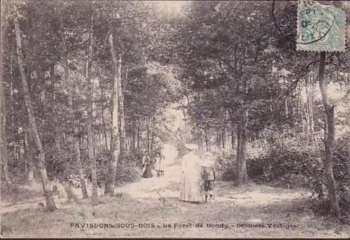 CPA Pavillons sous Bois, La Foret de Bondy, Deniers Vestiges, couru